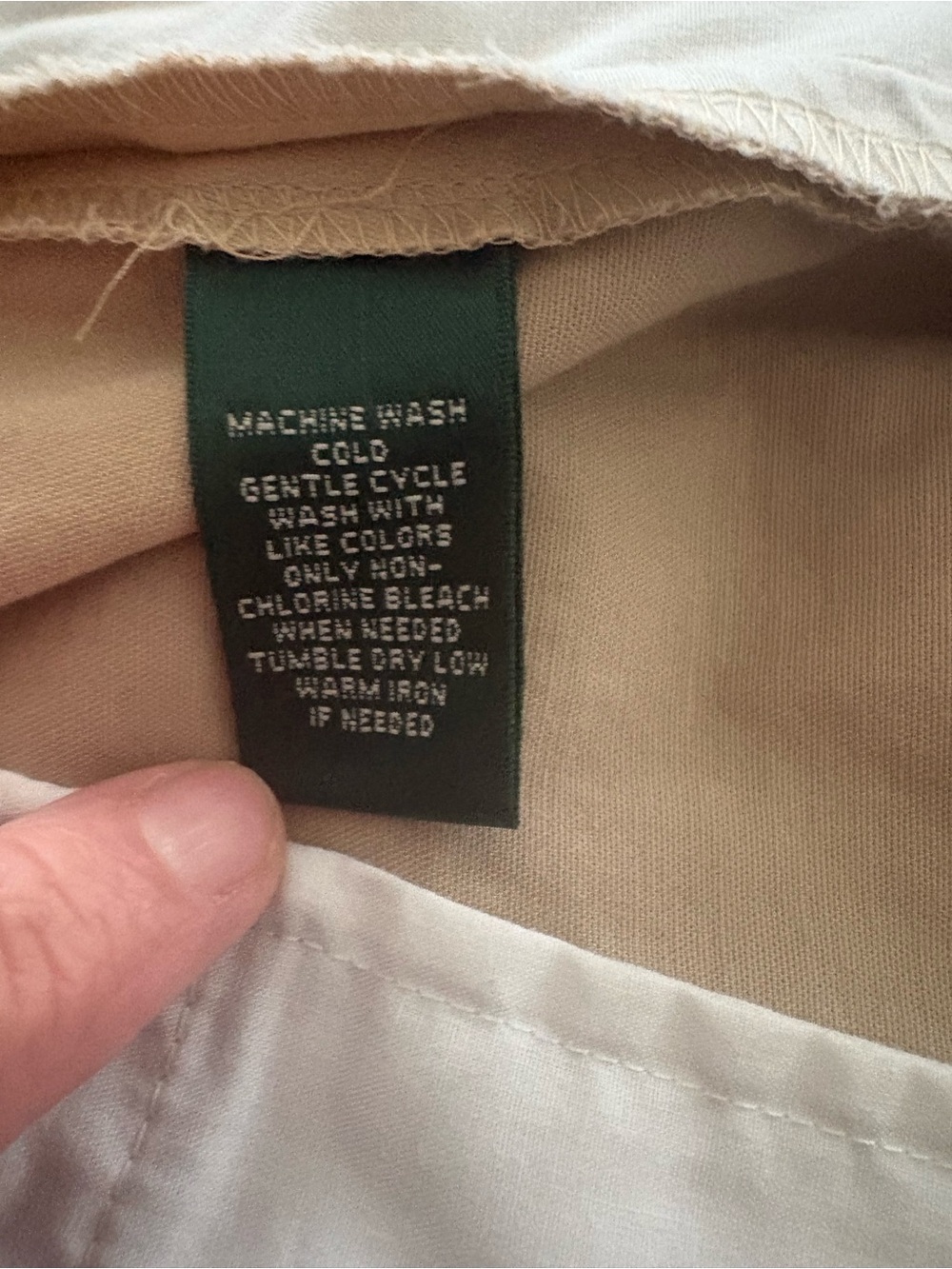Lauren Ralph Lauren Tan Flat-Front Cotton Shorts women’s 8 - Picture 8 of 8